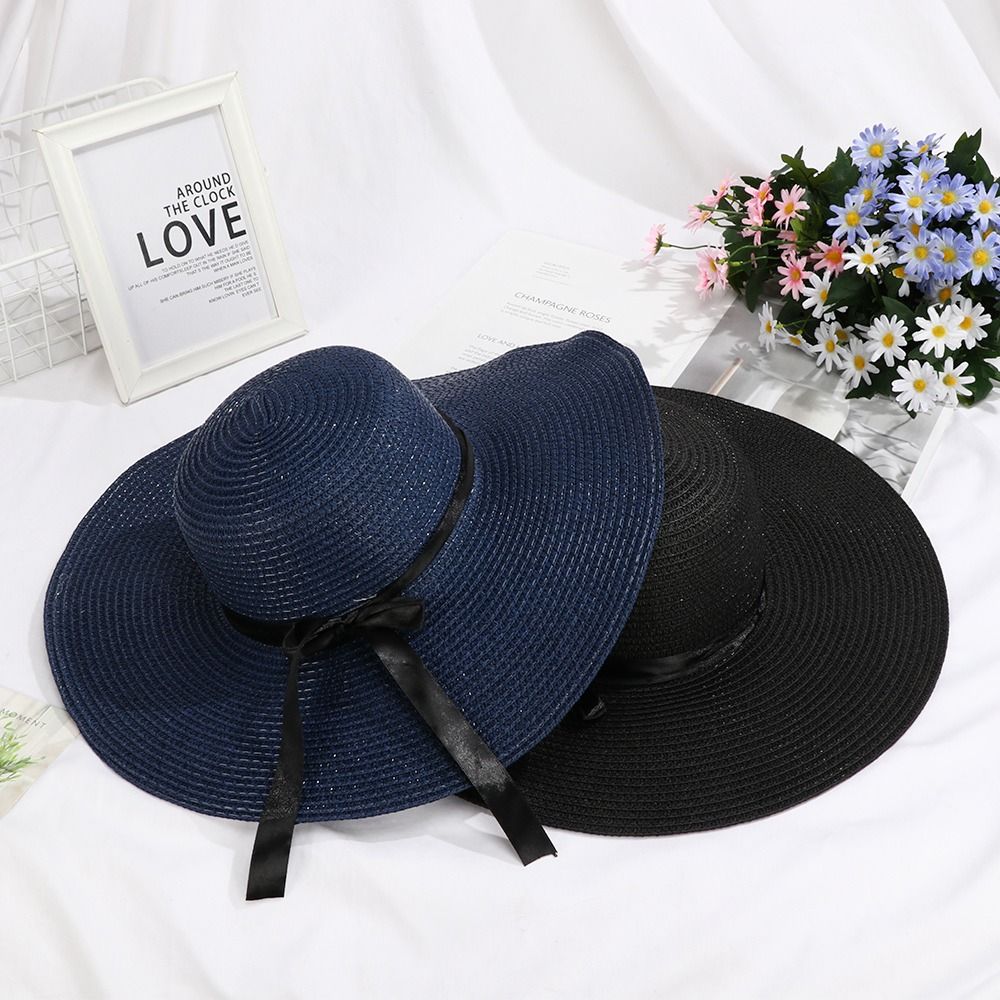 Hat Floppy Wide - Damski kapelusz słomkowy z dużym, szerokim