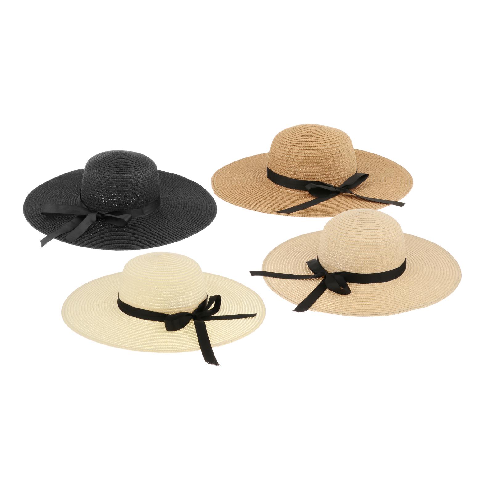 Hat Floppy Wide - Damski letni kapelusz słomkowy z daszkiem,