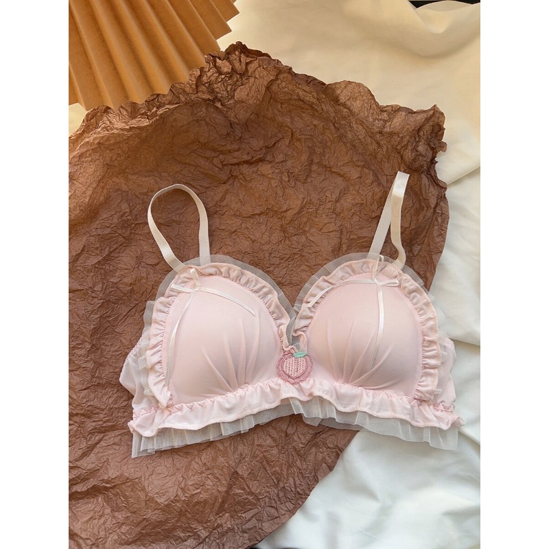 Bralette Triangle Set - Słodki Zestaw Biustonoszy Trójkątnych Bez Fiszbin,