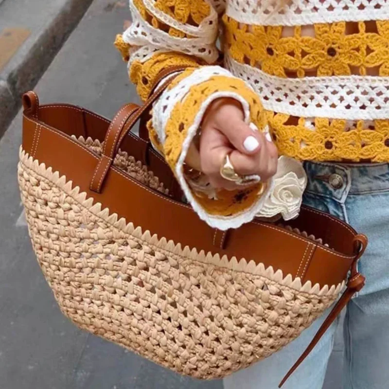 Markowa ażurowa torba plażowa  – Crochet Bag Raffia recenzja i cena