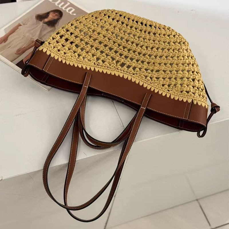 Markowa ażurowa torba plażowa  – Crochet Bag Raffia recenzja i cena