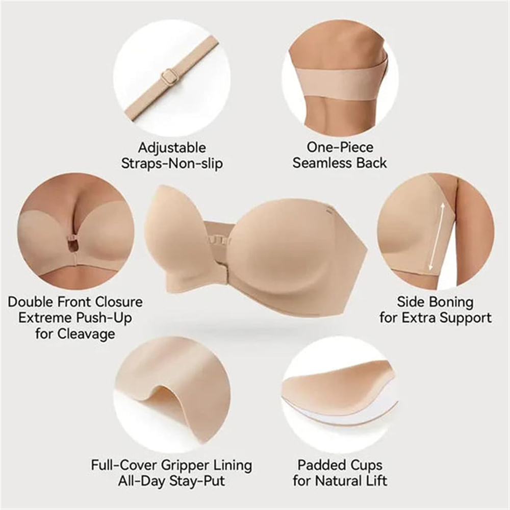 Biustonosz bez ramiączek z zap – Bralette Triangle Set recenzja i cena