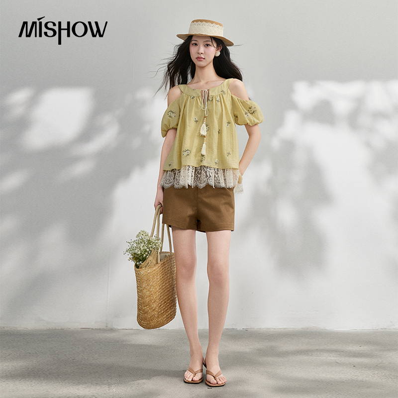 MISHOW Design Kwiatowa Haftowa – Blouse Off Shoulder recenzja i cena