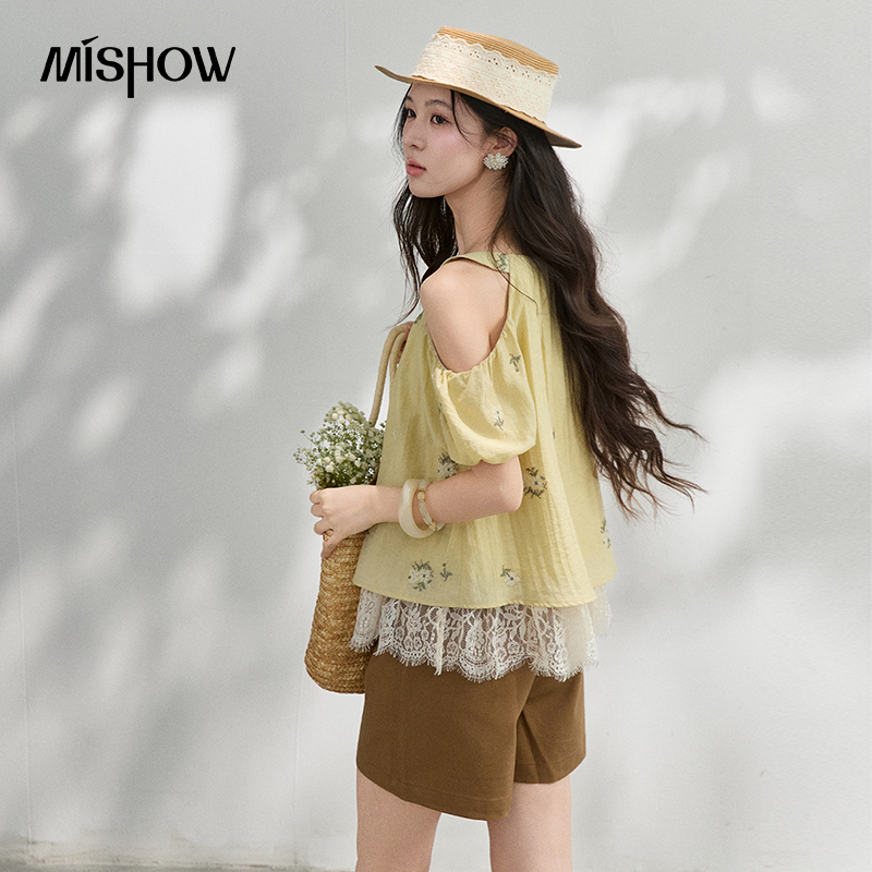 MISHOW Design Kwiatowa Haftowa – Blouse Off Shoulder recenzja i cena