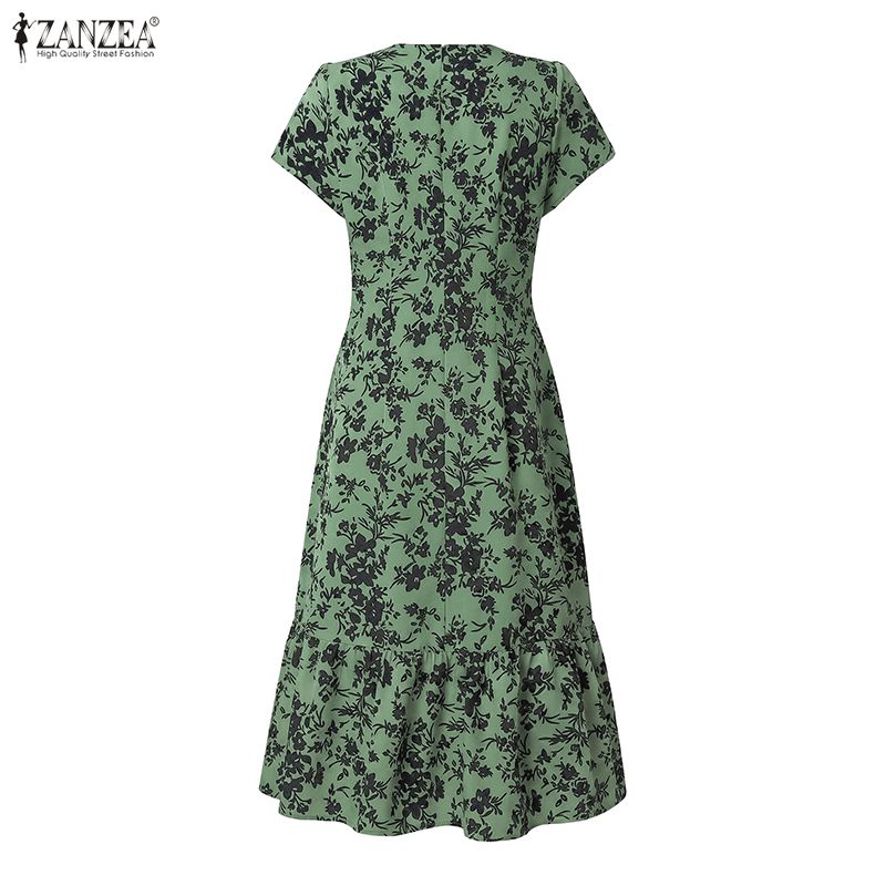 ZANZEA Elegancka damska sukien – Midi Skirt Floral recenzja i cena