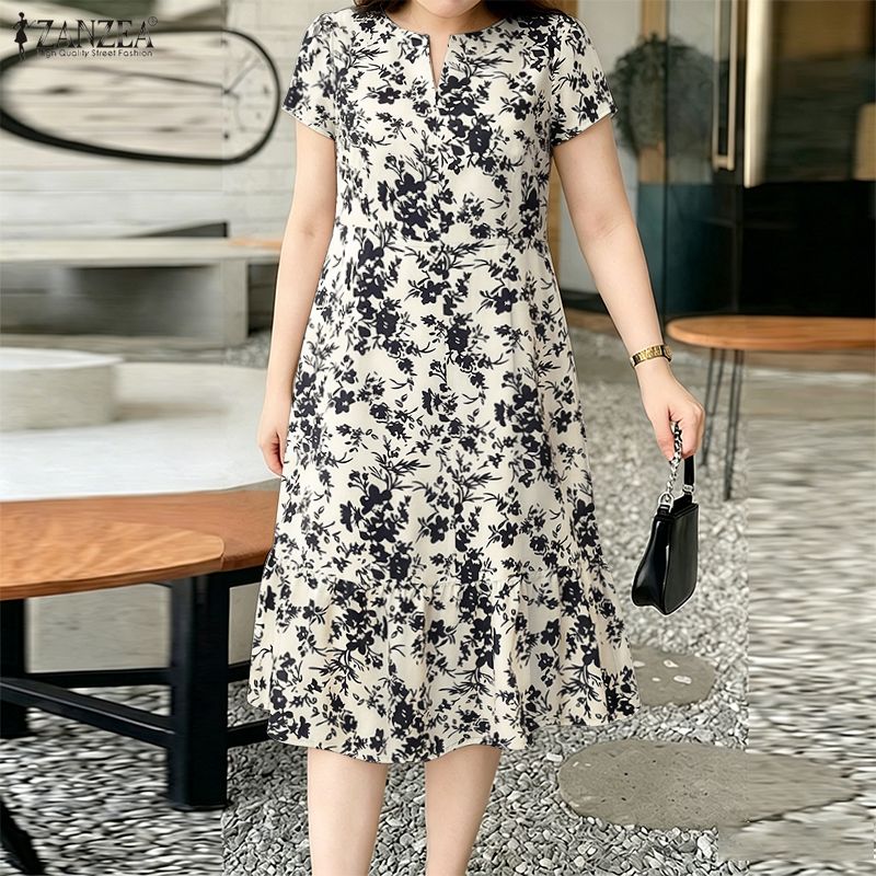 ZANZEA Elegancka damska sukien – Midi Skirt Floral recenzja i cena