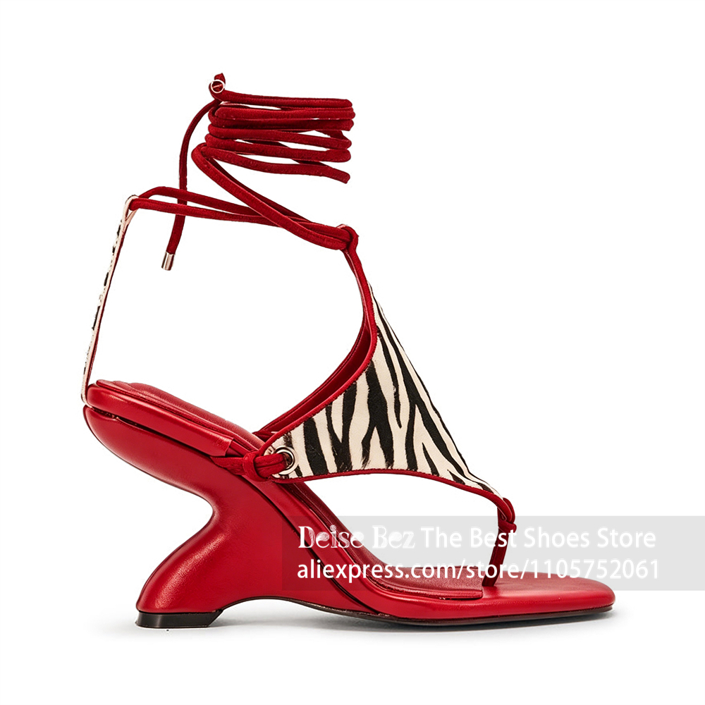 Sandały na koturnie ze sznurow – Sandal Strappy Heeled recenzja i cena