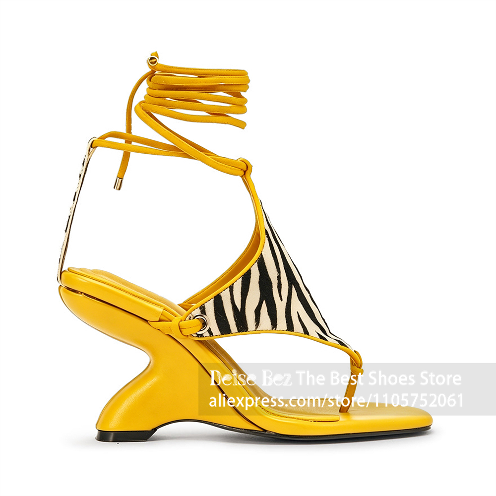 Sandały na koturnie ze sznurow – Sandal Strappy Heeled recenzja i cena