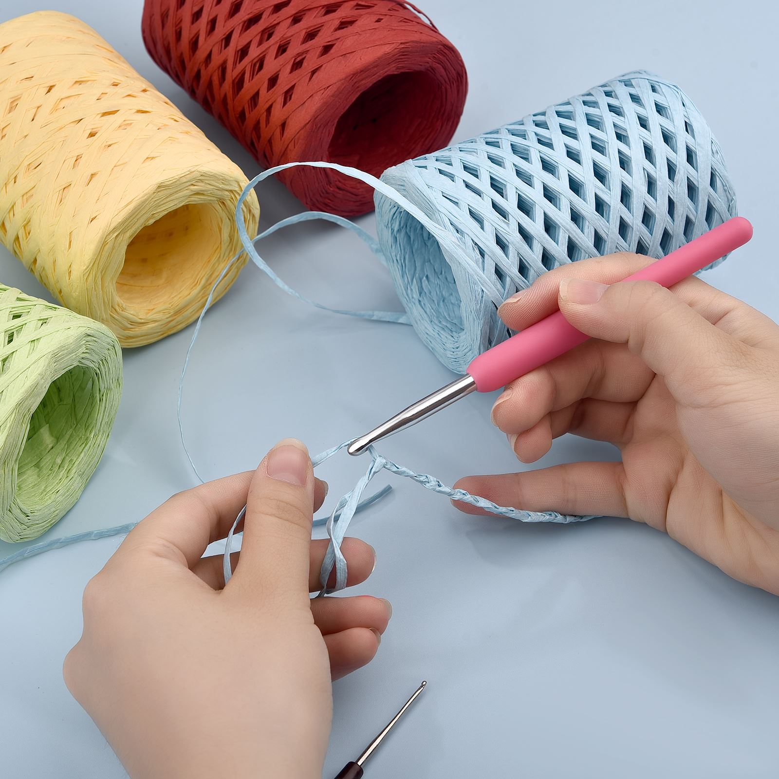 100M naturalna przędza ze słom – Crochet Bag Raffia recenzja i cena