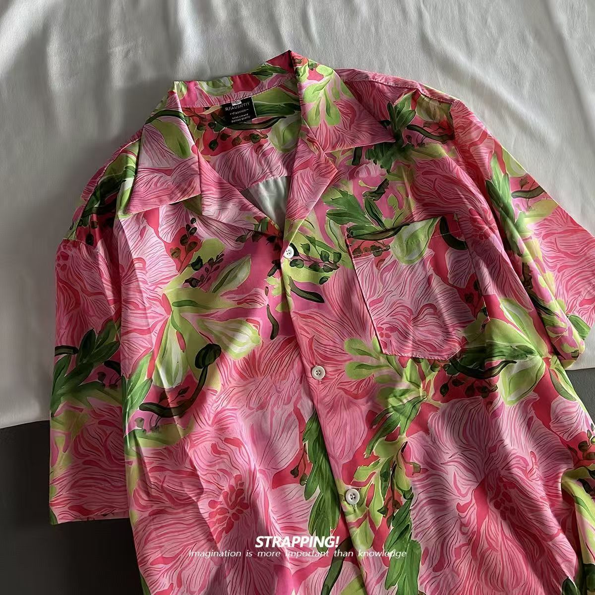 Różowy Graffiti Kwiatowy kubań – Romper Floral Print recenzja i cena