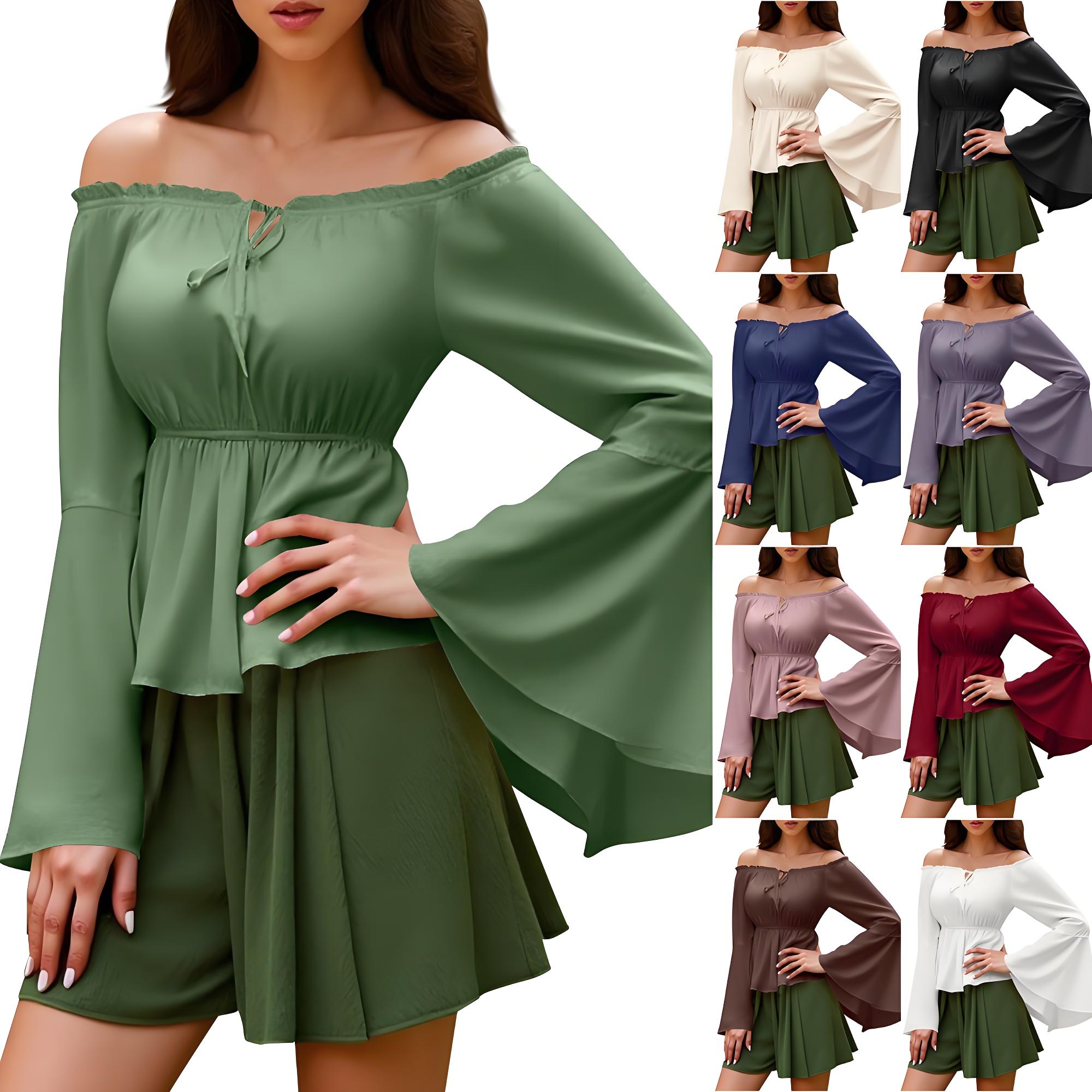 Bluzka renesansowa, koszula wi – Blouse Off Shoulder recenzja i cena