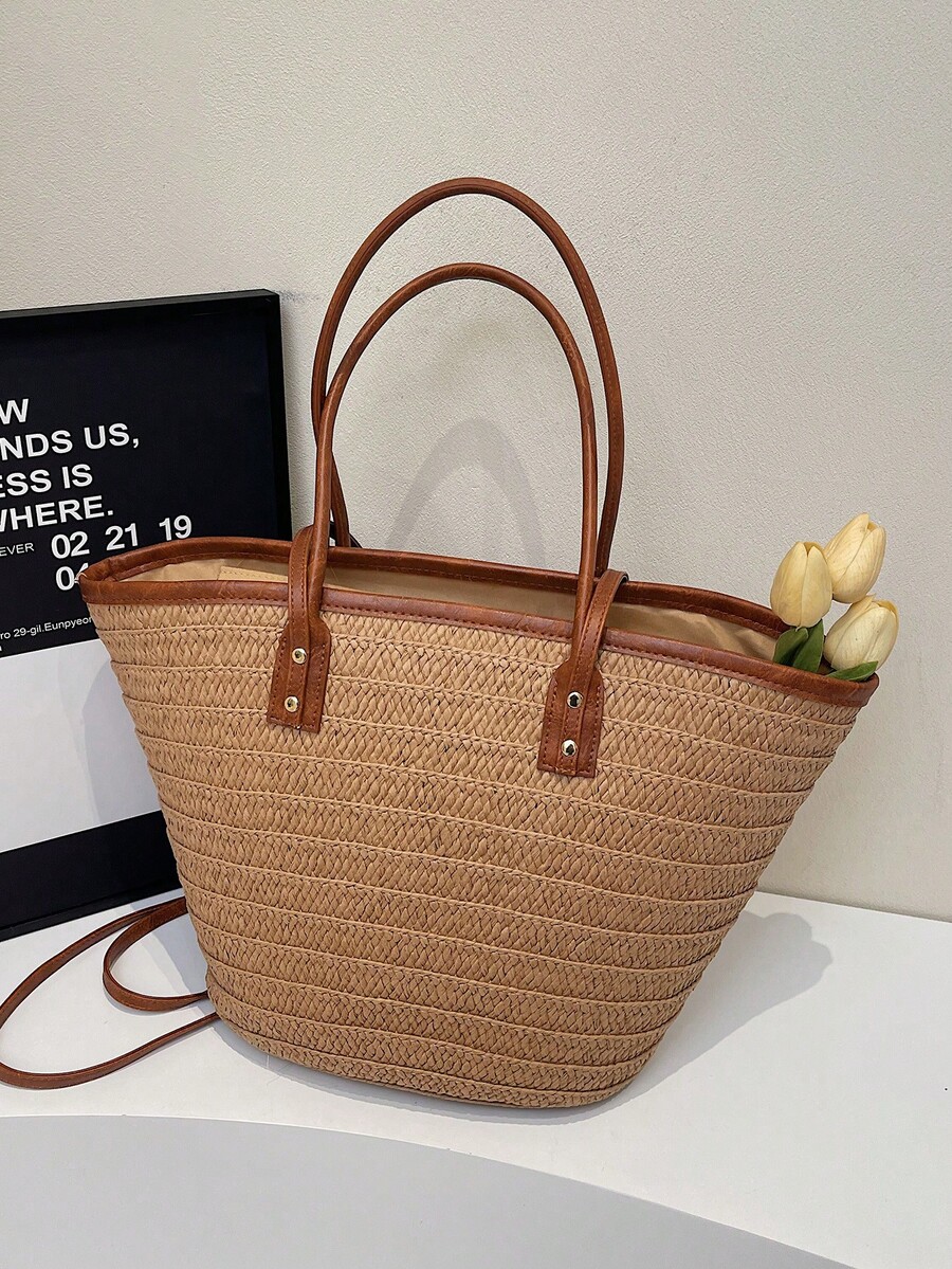 Modna, pojemna, tkana torba ty – Tote Bag Beach recenzja i cena